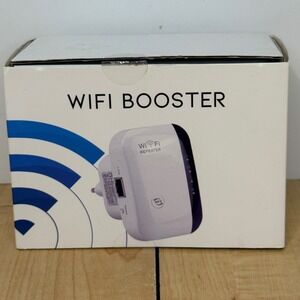 WiFi Booster Repeater 30082 v3 Wireless Range Extender with Ethernet Port White